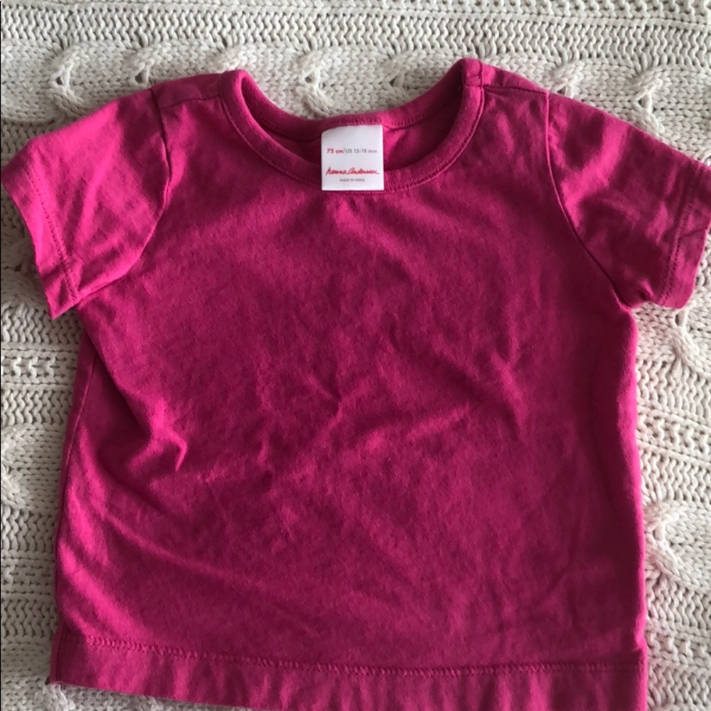 Hanna Andersson Short Sleeve Pink Tee - Like New!